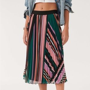 Ba&sh Uhendy Pleated Midi Skirt, Size S, NWOT